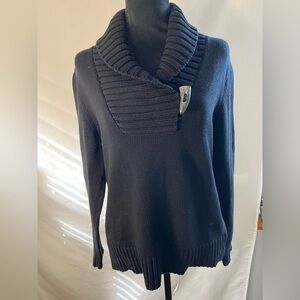 Lauren Ralph Lauren Black Cowl Neck Sweater Women’s Size‎ large